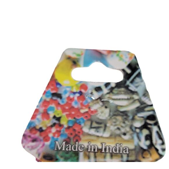 48" Long Pink Seed Bead Necklace Boho Multistrand India Handmade Jewelry NEW - Picture 5 of 9